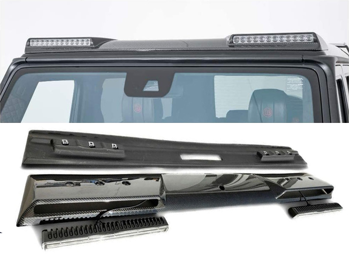 Mercedes-Benz W463 G-Wagon Carbon Fiber Front Roof LED Spoiler
